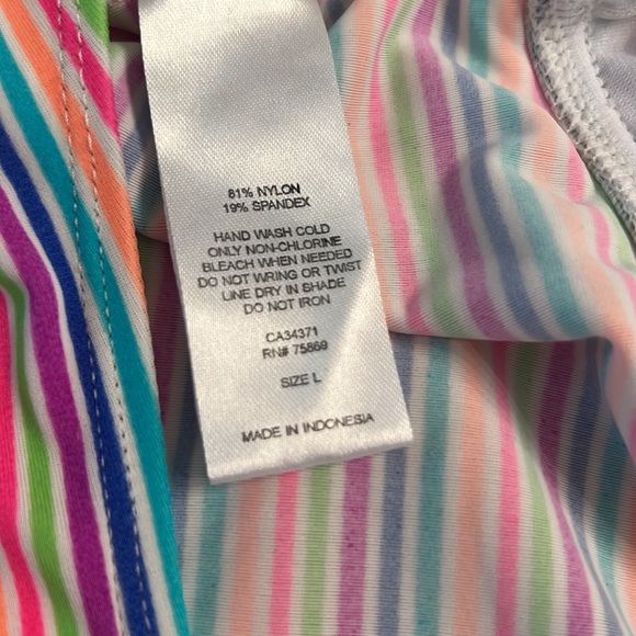 U30- 2 Large Tankini Tops: 1) Hula Honey Halter 2) Unbranded Racerback - Picture 7 of 14